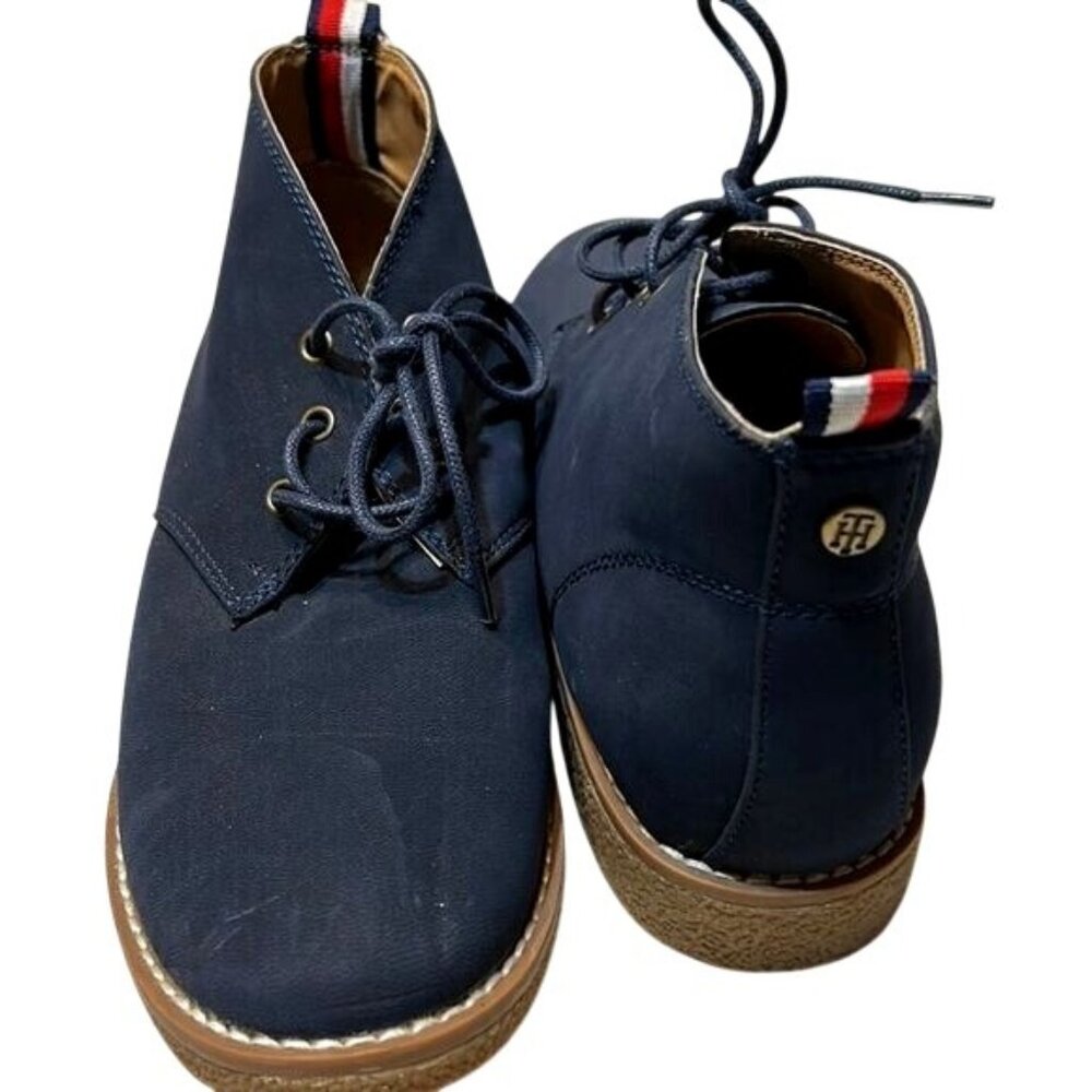 Tommy Hilfiger Navy Lace-Up Ankle Boots Mens Size 8M Casual